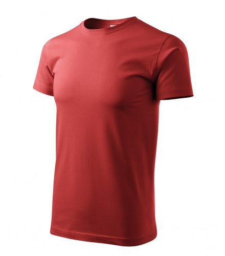 Férfi terra színű basic póló - XL méret