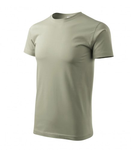 Férfi világos khaki színű basic póló - XS méret