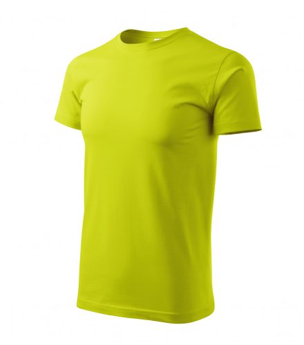Férfi lime színű basic póló - XS méret
