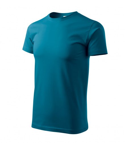 Férfi petrol kék színű basic póló - XS méret