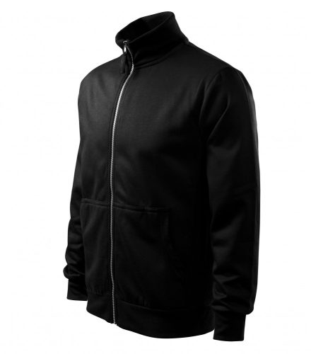 Férfi fekete színű galléros pulóver - XL méret