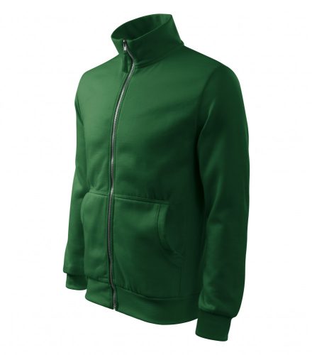 Férfi üvegzöld színű galléros pulóver - S méret