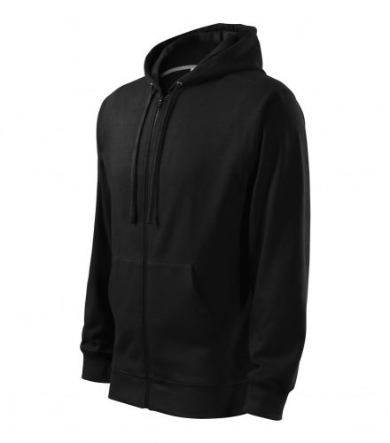 Férfi fekete színű bélelt kapucnis pulóver - XL méret