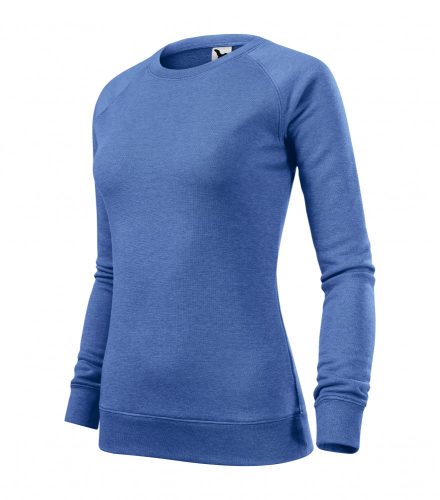 Női kék melírozott színű pulóver - 2XL méret