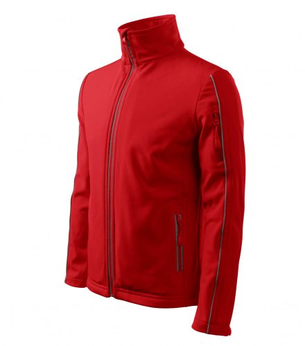 Férfi piros színű softshell dzseki - L méret
