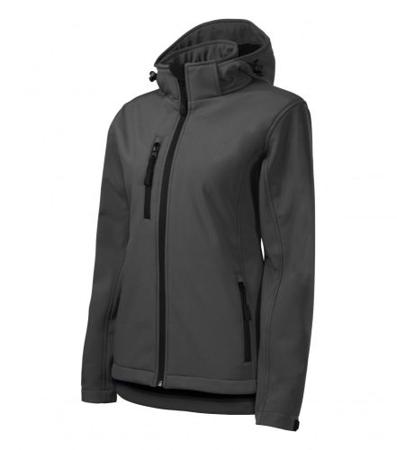 Női acélszürke színű softshell kabát - XL méret