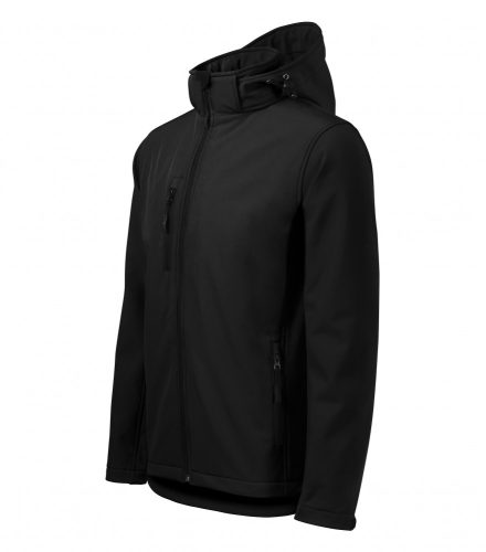 Férfi fekete színű softshell kabát - S méret