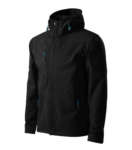 Férfi fekete színű softshell kabát - 3XL méret