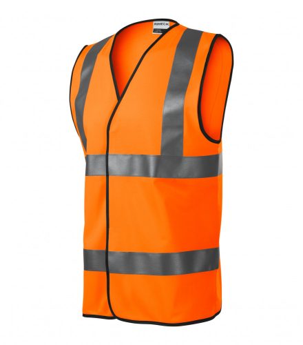 Unisex fluoreszkáló narancssárga színű bright biztonsági mellény - M méret